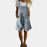 Judy™ | Kombinéza z vintage denim s květinovým vzorem