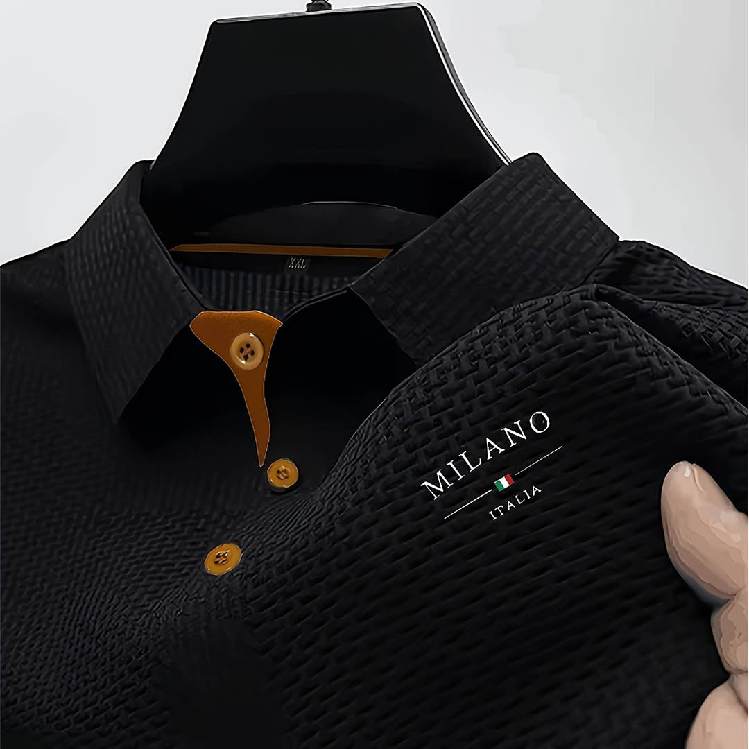 Milan – Pánské Polo Tričko s Texturovaným Vzorem