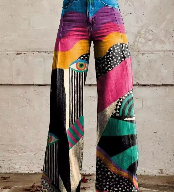 Talia - Široké Kalhoty Boho Chic
