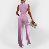 Elegantní Set Kalhot s Topem bez Rukávů