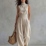 Maria | Elegantní široké kalhoty a top set