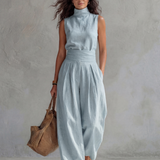 Maria | Elegantní široké kalhoty a top set