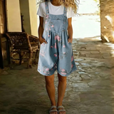 Judy™ | Kombinéza z vintage denim s květinovým vzorem