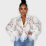 Malina – Elegantní Krajková Blůza