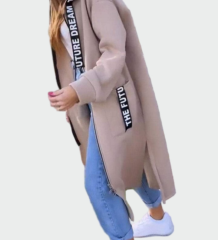 Karina - Dlouhý kabát s kapucí