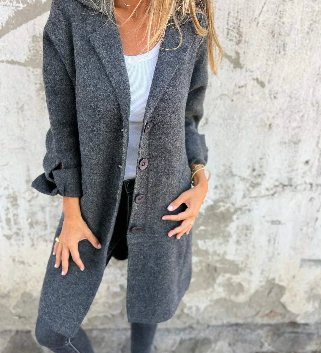 Nika - Chic Minimalistický Kabát