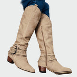 Veselka - Retro kožené cowboy boty