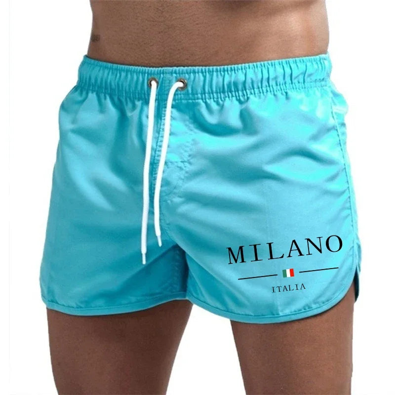 Milan – Pánské Plážové Šortky s Potiskem