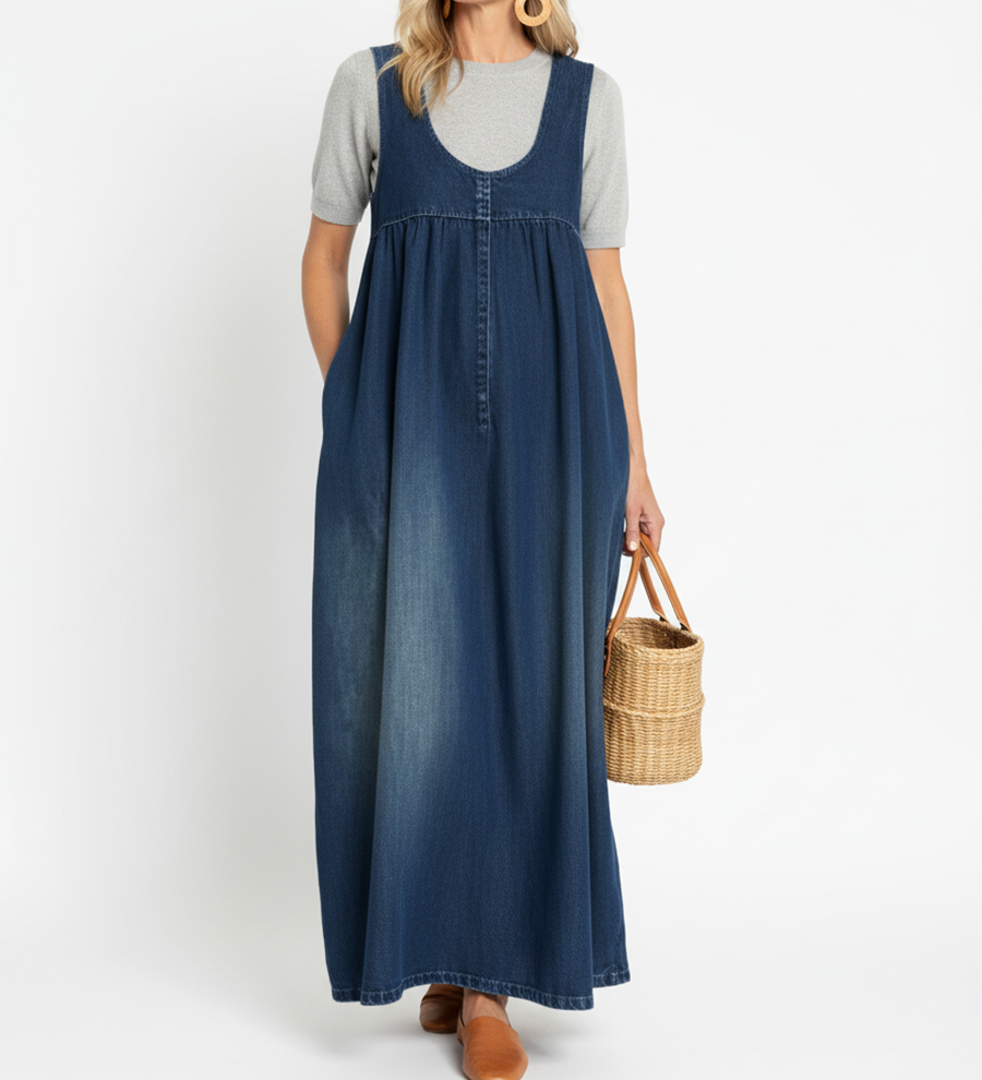 Karen™ | Maxi šaty z vintage denim